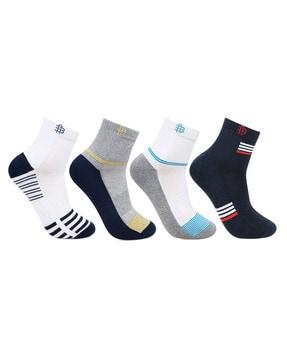 pack of 4 ankle-length socks