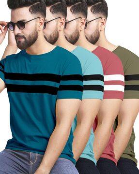 pack of 4 crew-neck t-shirt with short sleeves