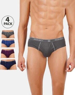 pack of 4 elasticated waist briefs