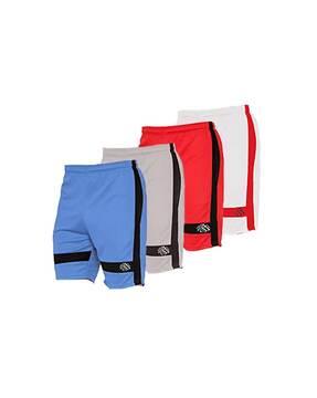 pack of 4 flat-front shorts with elasticated waist