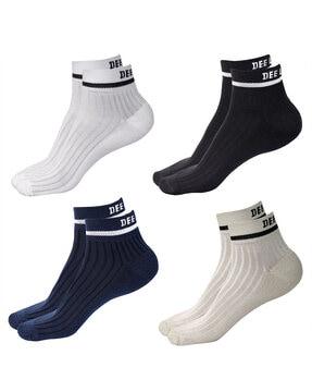 pack of 4 men ankle-length socks