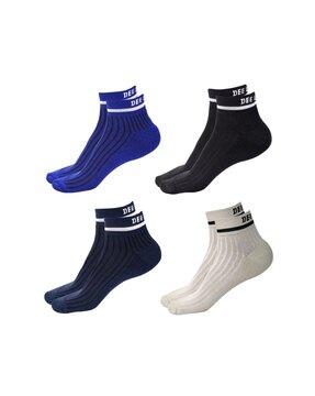 pack of 4 men ankle-length socks