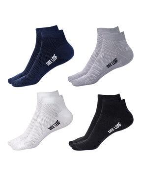 pack of 4 men ankle-length socks