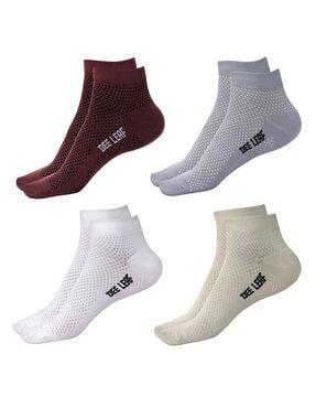 pack of 4 men ankle-length socks