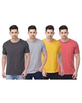 pack of 4 men heathered regular fit t-shirts