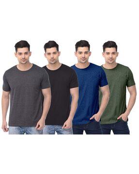 pack of 4 men heathered regular fit t-shirts