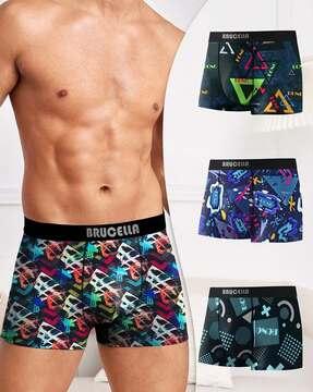 pack of 4 men printed trunks