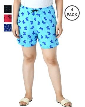 pack of 4 printed shorts