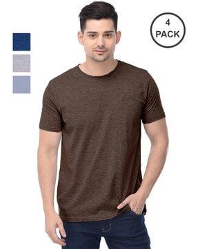 pack of 4 regular fit crew-neck t-shirt