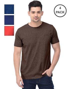 pack of 4 regular fit crew-neck t-shirt