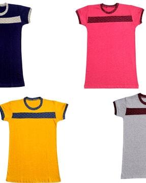 pack of 4 round-neck t-shirts