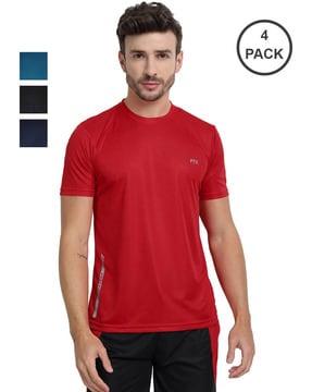 pack of 4 round-neck t-shirts