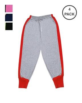 pack of 4 solid joggers