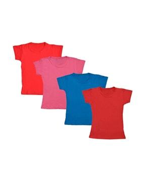 pack of 4 solid t-shirt