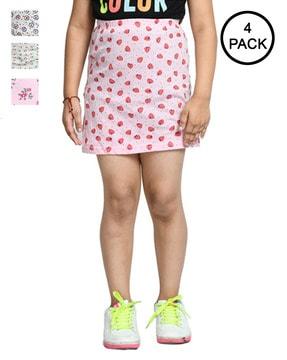 pack of 4 straight fit skirts