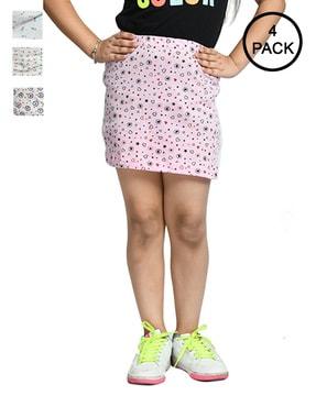 pack of 4 straight fit skirts