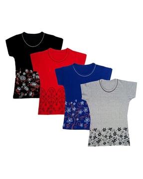 pack of 4 t-shirt with short sleeves