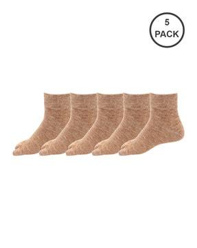 pack of 5 ankle-length socks