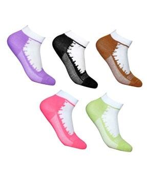 pack of 5 ankle-length socks