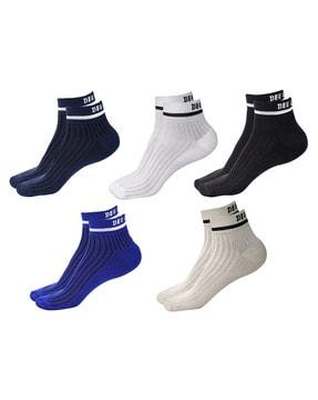 pack of 5 ankle-length socks