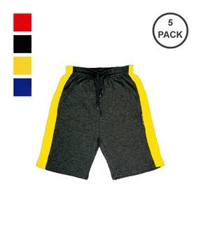 pack of 5 bermudas with drawstring waist
