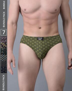 pack of 5 briefs with elasticated waist
