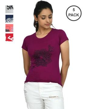 pack of 5 crew-neck t-shirts