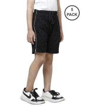 pack of 5 flat front bermudas
