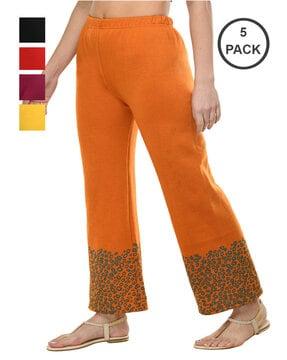 pack of 5 graphic print palazzos