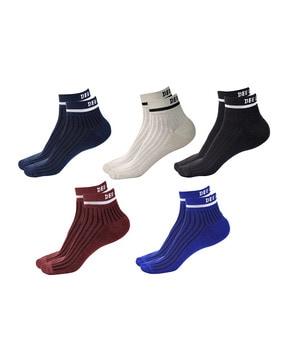 pack of 5 men ankle-length socks