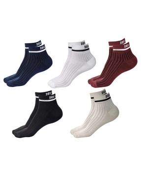 pack of 5 men ankle-length socks