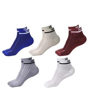 pack of 5 men ankle-length socks