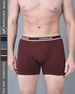 pack of 5 men regular fit trunks