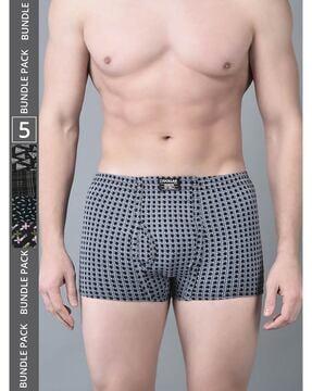 pack of 5 men regular fit trunks