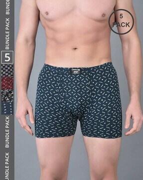 pack of 5 men regular fit trunks