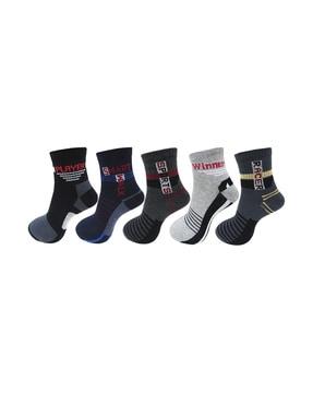 pack of 5 printed everyday socks