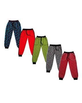 pack of 5 printed joggers