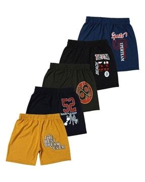 pack of 5 printed shorts