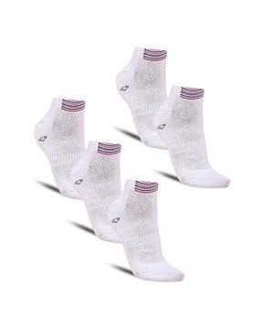 pack of 5 ribbed ankle-length socks