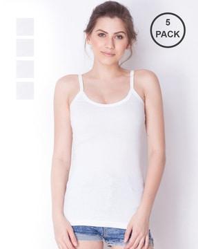 pack of 5 scoop neck camisole