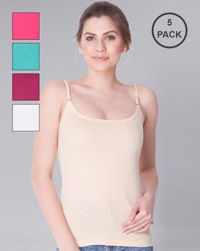 pack of 5 scoop-neck camisoles