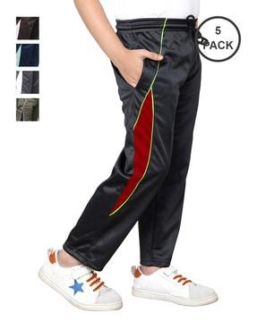 pack of 5 straight fit track pants