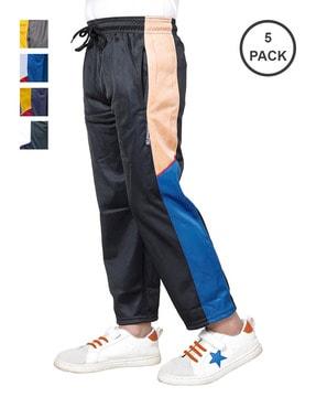 pack of 5 straight fit track pants