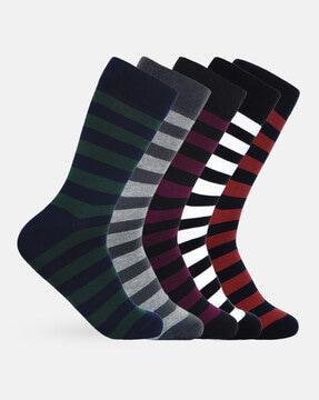 pack of 5 striped socks