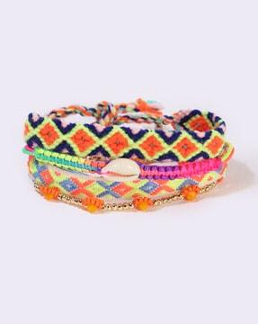 pack of 5 thread bracelets