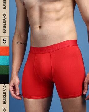 pack of 5 trunks with elasticated waistband