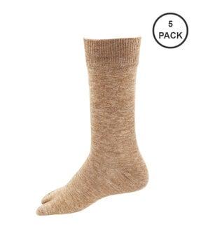 pack of 5 wool mid-calf socks