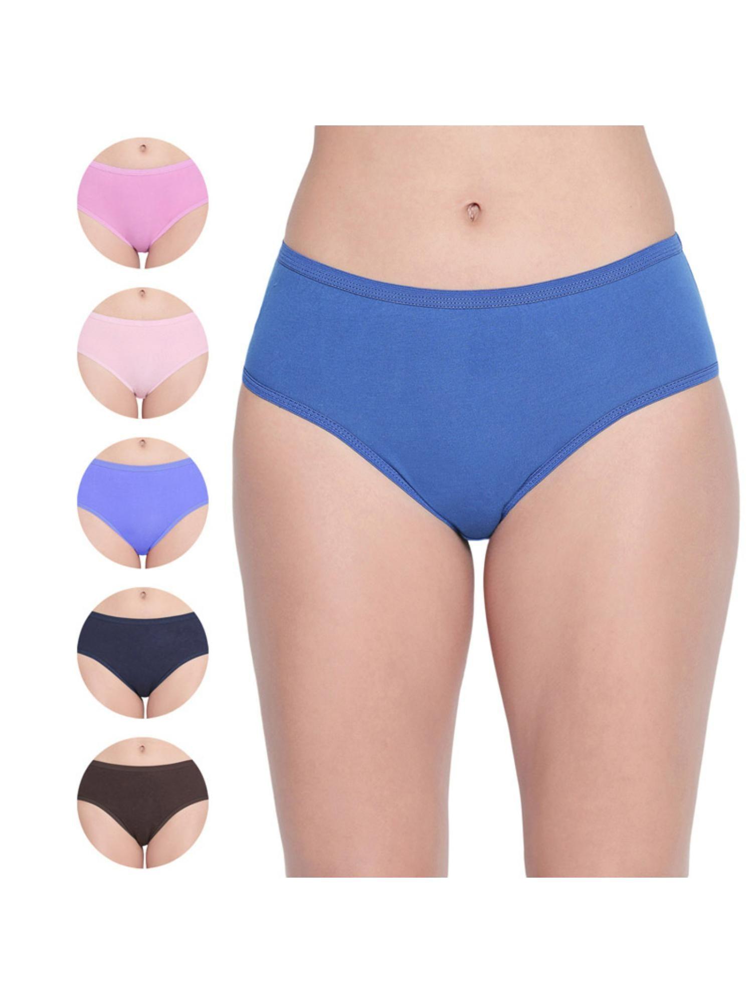 pack of 6 100% cotton classic panties in e26cd - multi-color