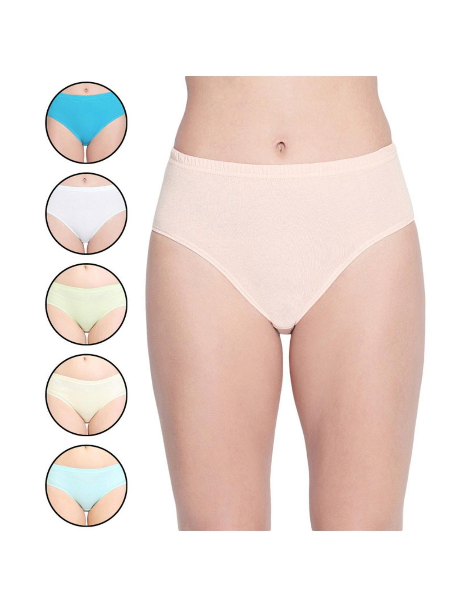 pack of 6 100% cotton classic panties in e2c - multi-color