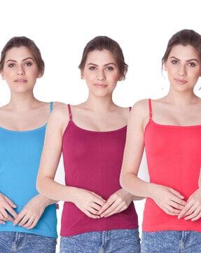 pack of 6 camisole with adjustable strap